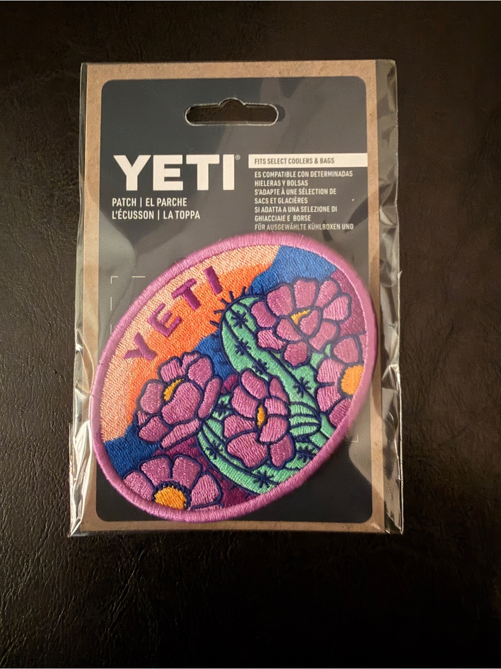 Yeti DESERT BLOOM  Purple Floral Cactus Patch